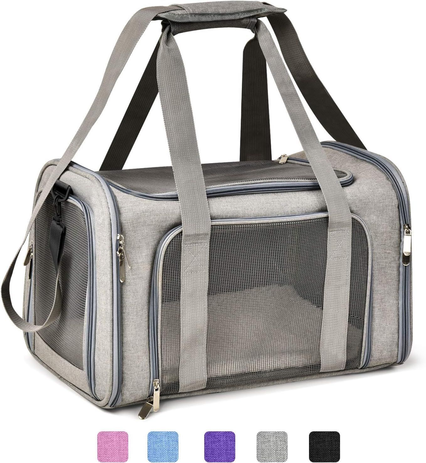 Airline approved soft sided travel carrier for puppies