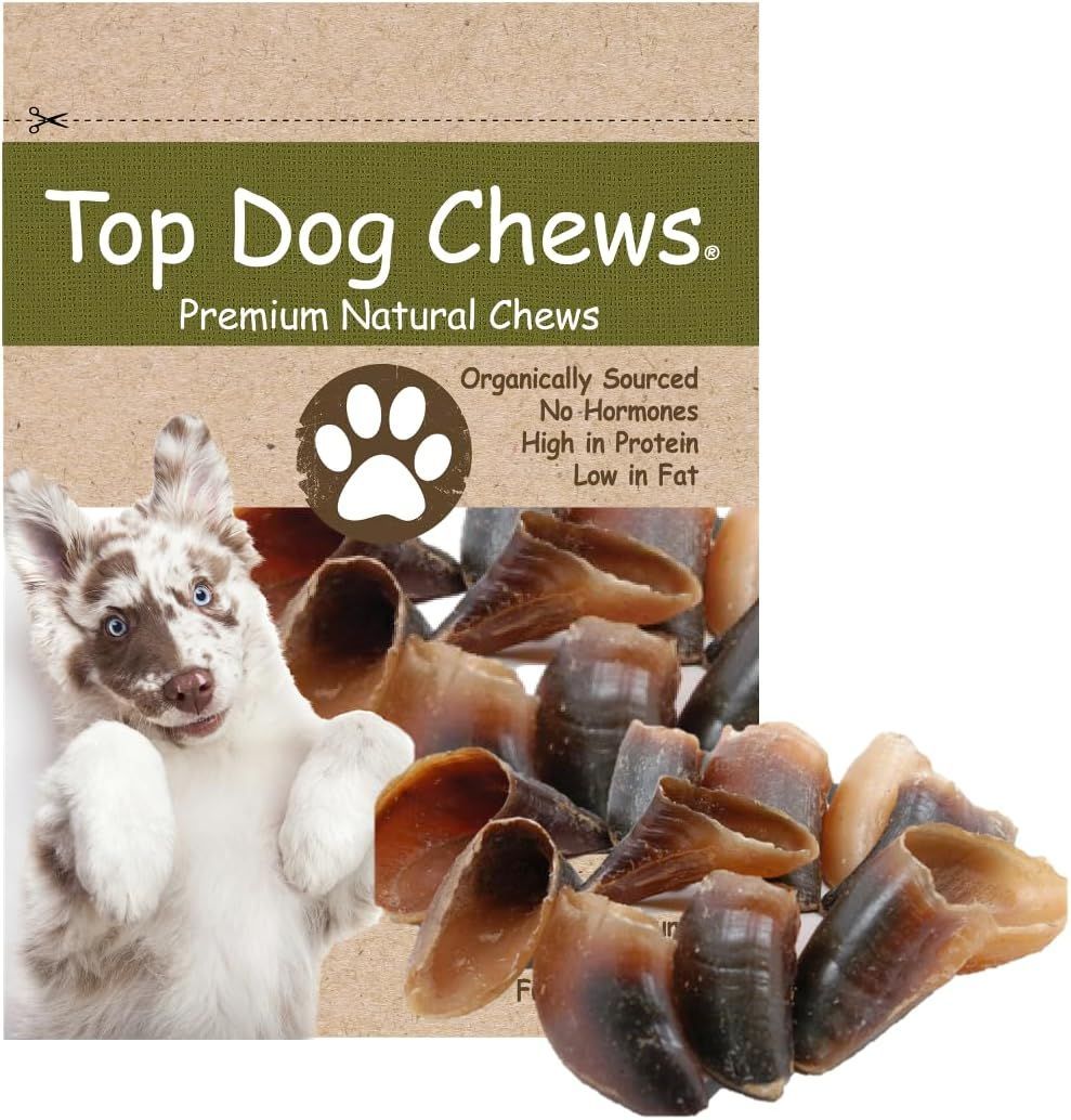 Natural cow hooves dog chews for puppies.