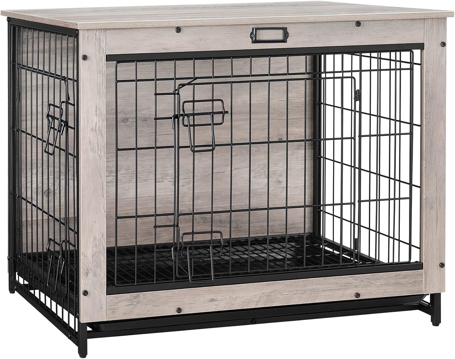 Furniture style wooden dog crate for Goldendoodles, Bernedoodles and Poodles
