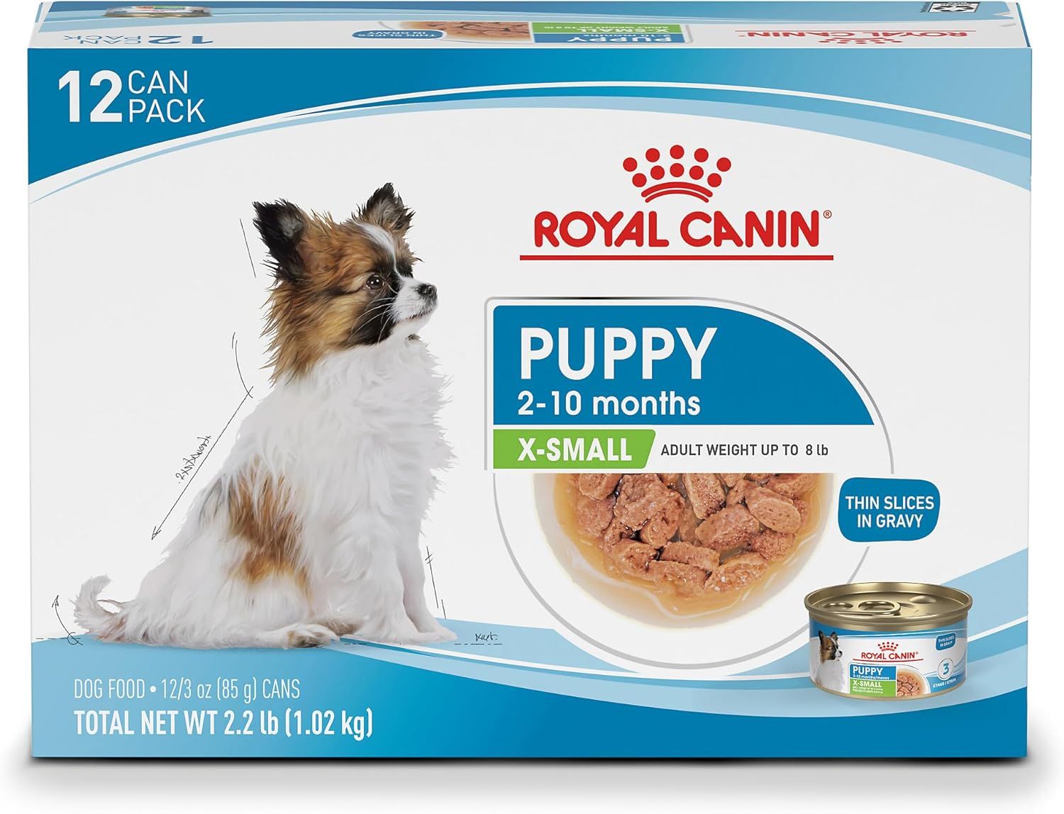 Royal Canin X-Small Puppy wet dog food, 12-can pack