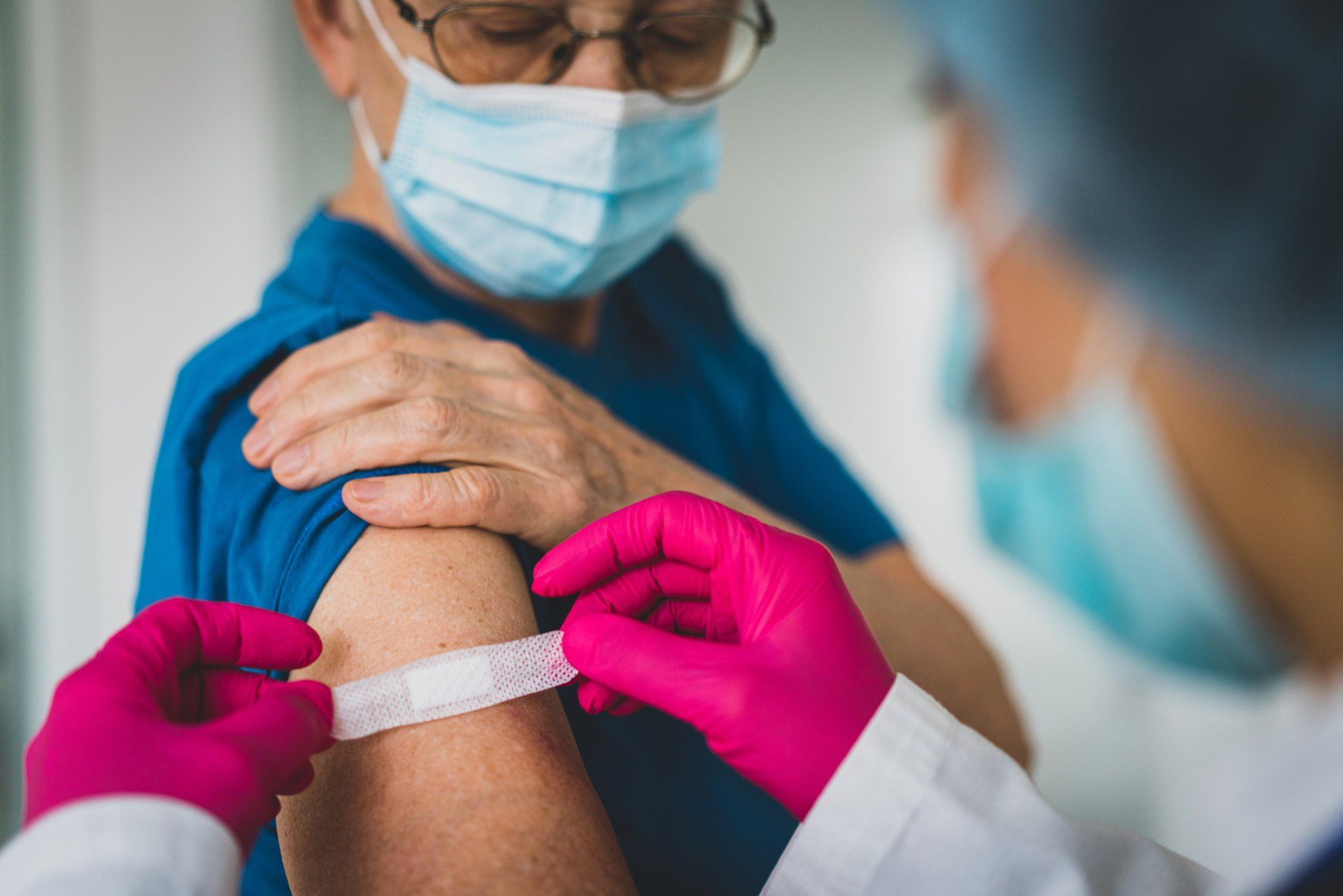 Doctor Giving First Aid Bandage — LaGrange, GA — LaGrange Internal Medicine, PC