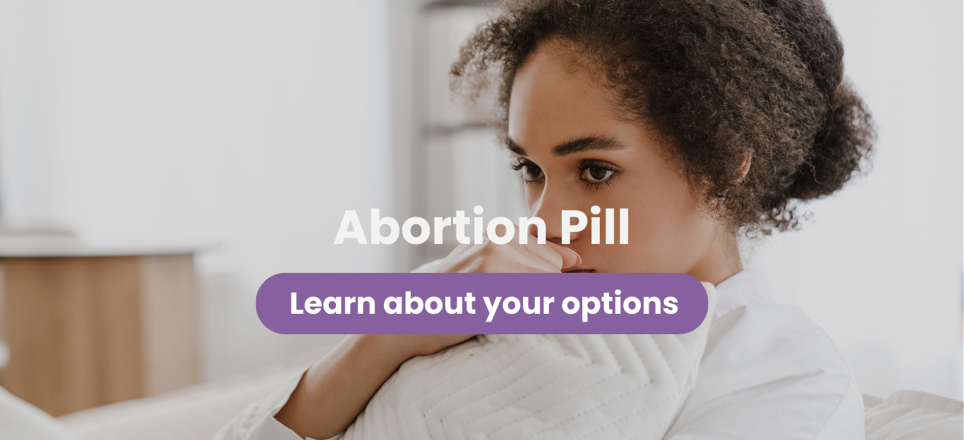 Open Arms Pregnancy Clinic abortion pill banner