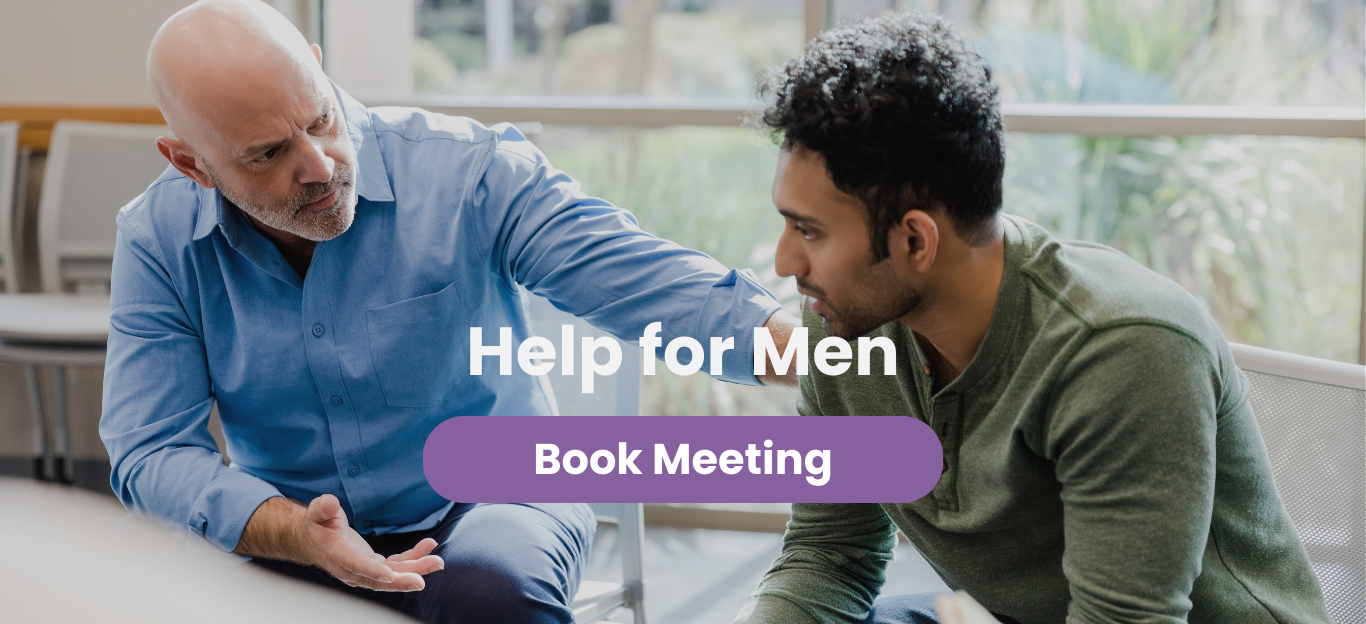 Open Arms Pregnancy Clinic help for men page banner