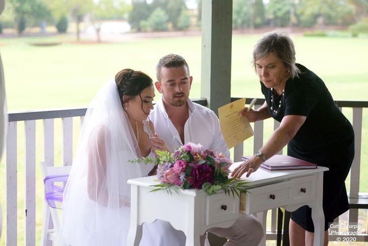 Andrew and Kloe wedding photo