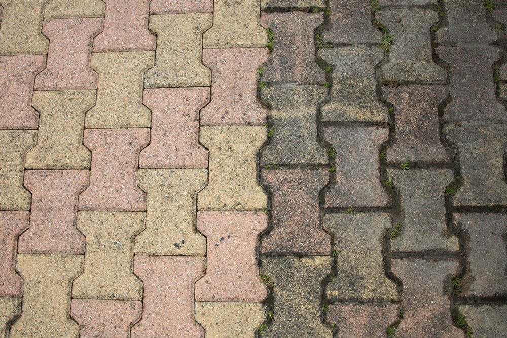 Before and After Cleaning Patio — Pressure Perfect Cleaning Solutions in Yass, NSW
