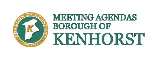 A logo for the meeting agendas borough of kenhorst