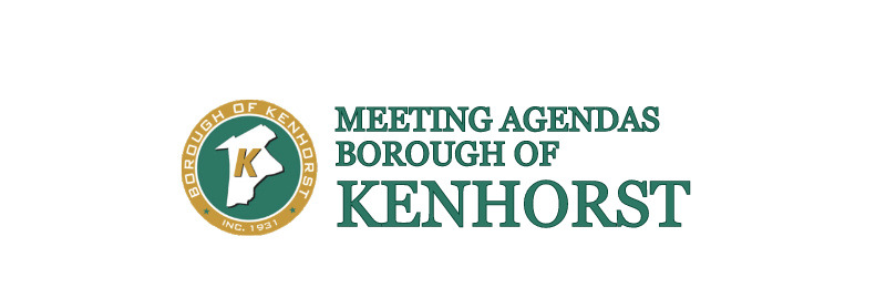 A logo for meeting agendas borough of kenhorst