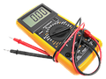 Digital multimeter with red and black test probes on a white background | European Autowerks – Virginia Beach
