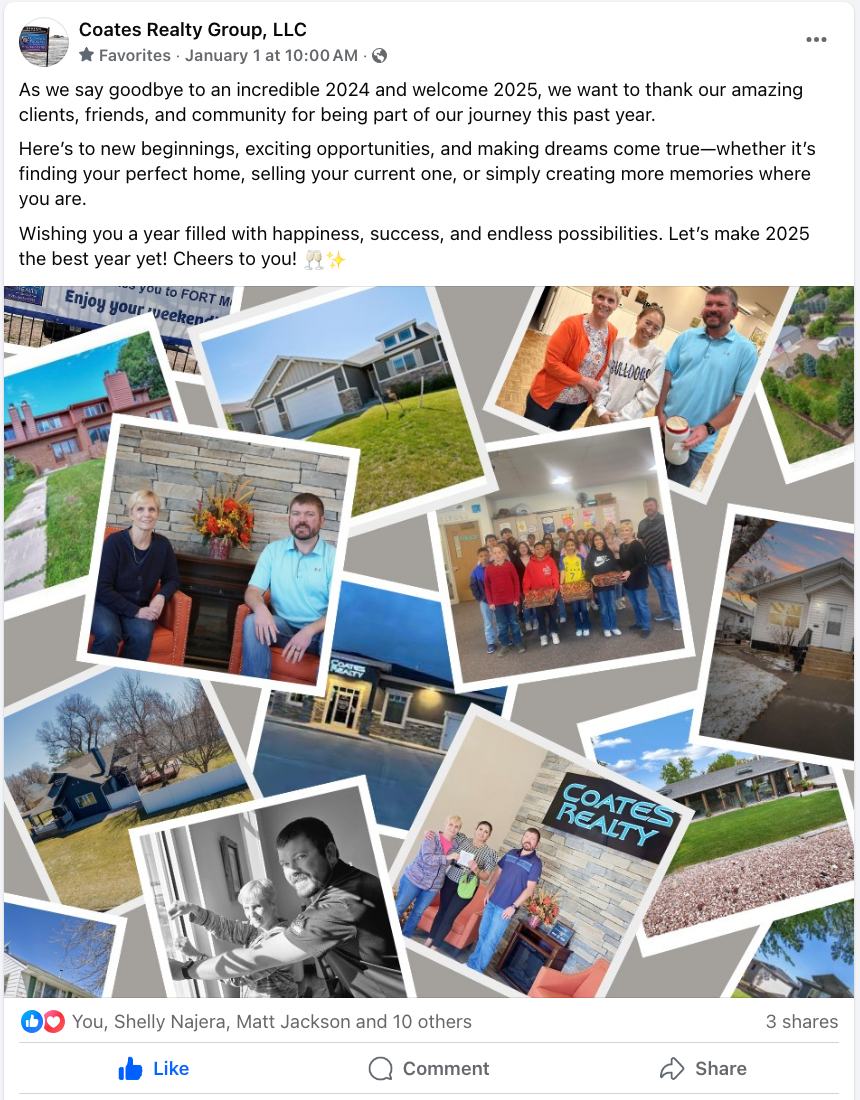 Collage of photos showing volunteers and recipients at a charity event with “Kate’s Kloset” signage.