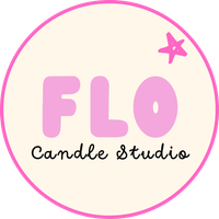 Logo voor FLO Candle Studio met de tekst