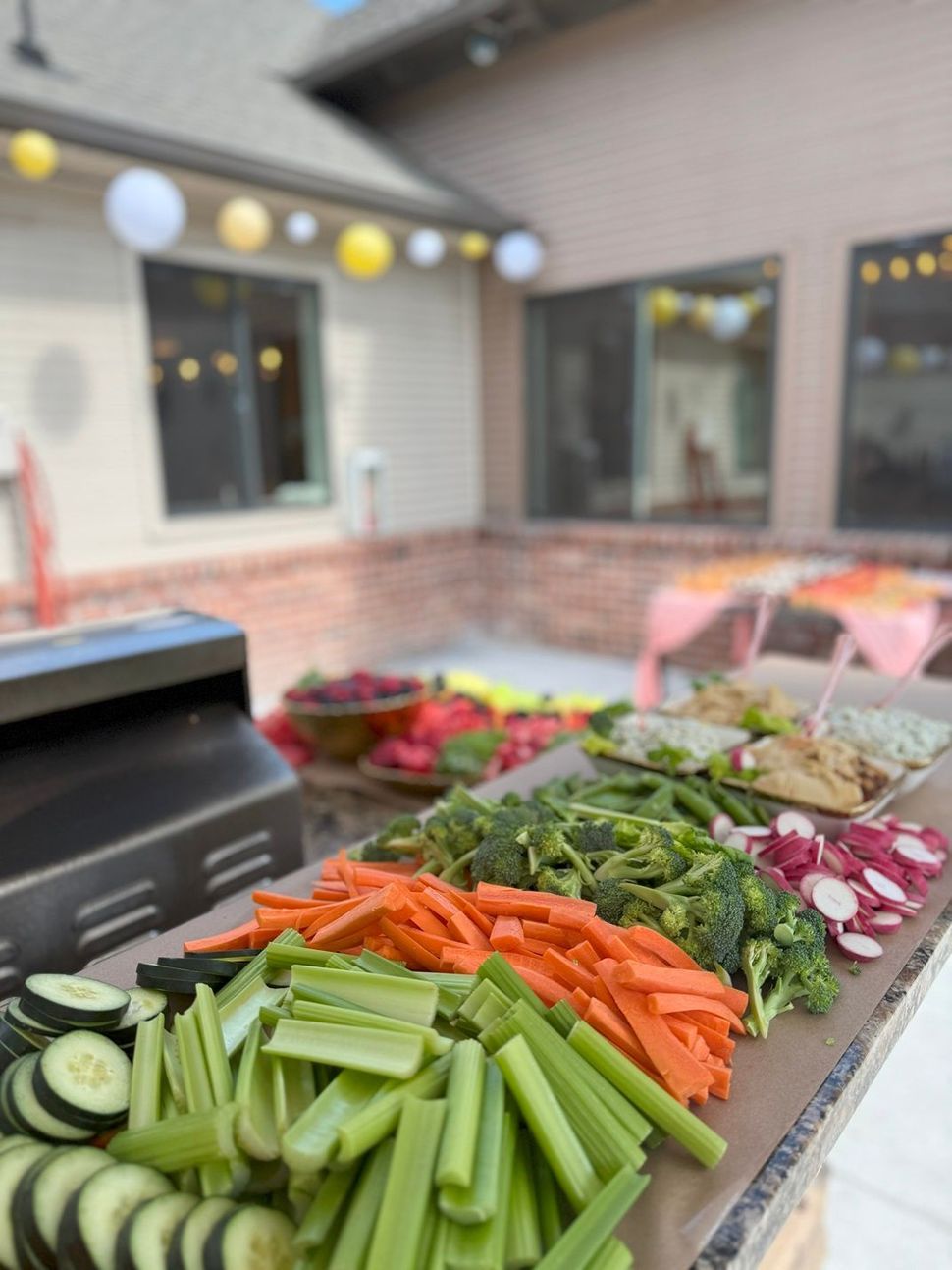 Vegetable platter outdoors — Apartments for Rent Boise