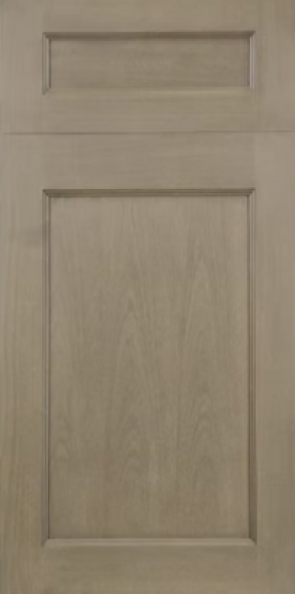 Light wood-paneled interior door with raised rectangular panels