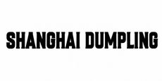 Black bold text reading “SHANGHAI DUMPLING” on a white background