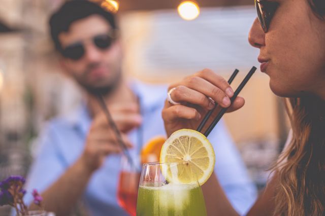 Restaurant Le Chef, Couple avec Long Drink