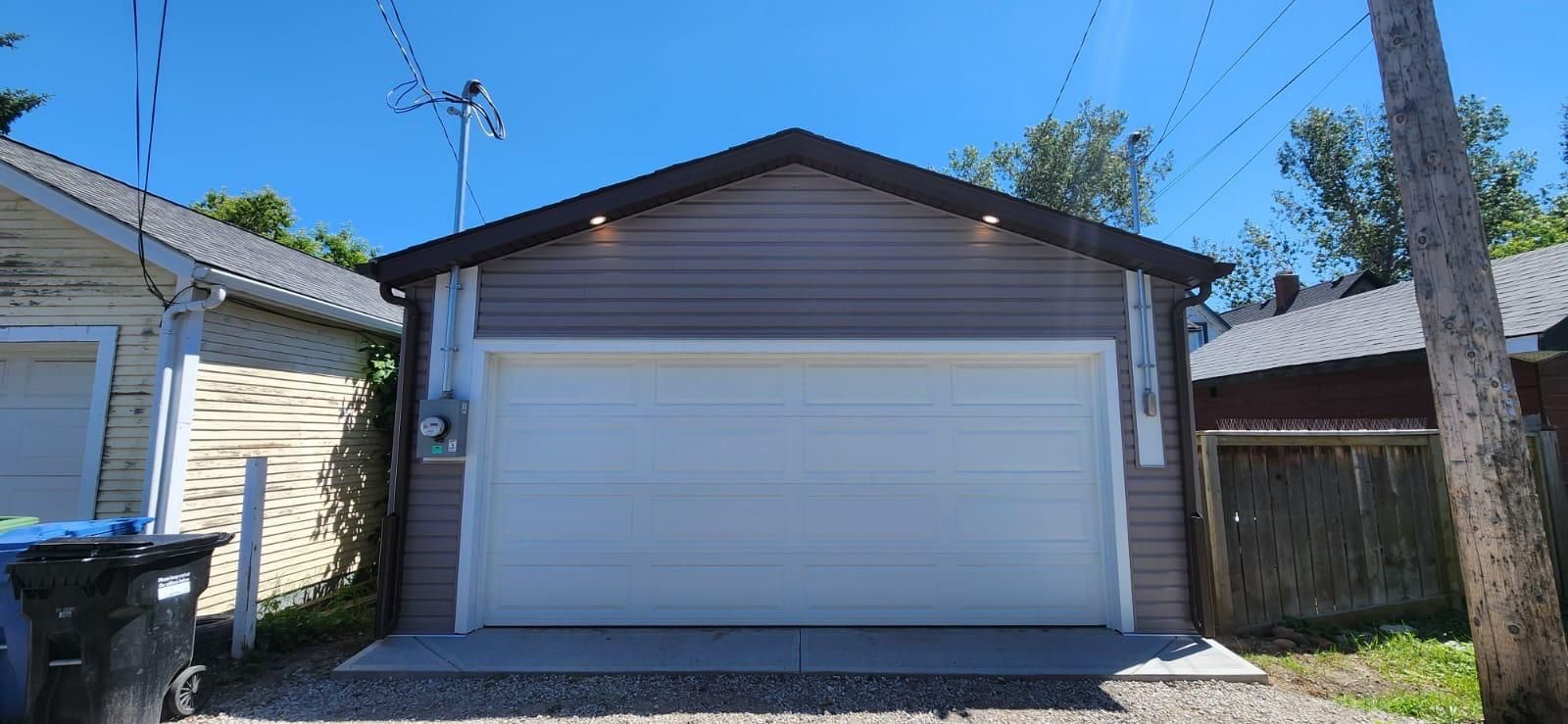 Calgary garage 200 amp overhead electrical service upgrade