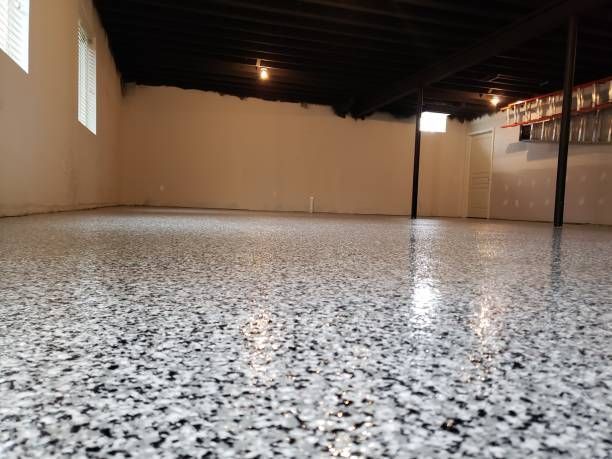 Epoxy floor basement