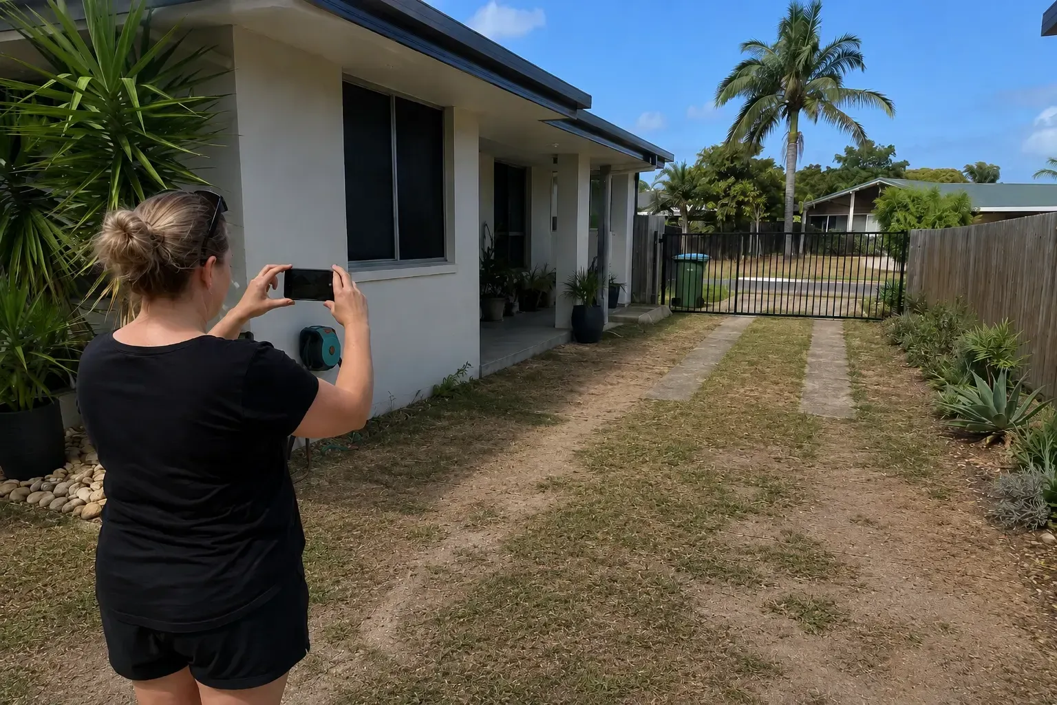 Taking photos to send with a quote request in Townsville