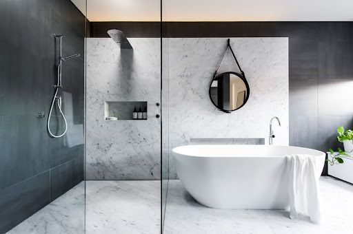 A picture of a new bathroom installed by Plumbers Sheffield.