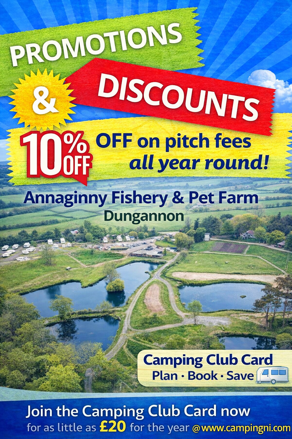 Annaginny Campsite Dungannon - Camping Club Card by CampingNI Annaginny Campsite Dungannon - Camping Club Card by CampingNI