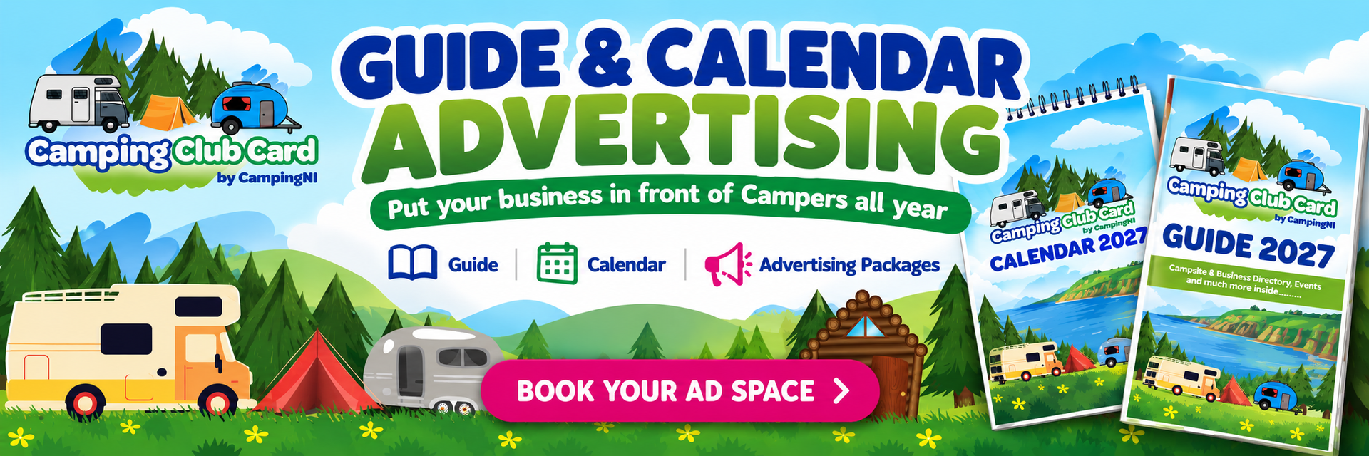 Guide & Banner advertising Camping Club Card