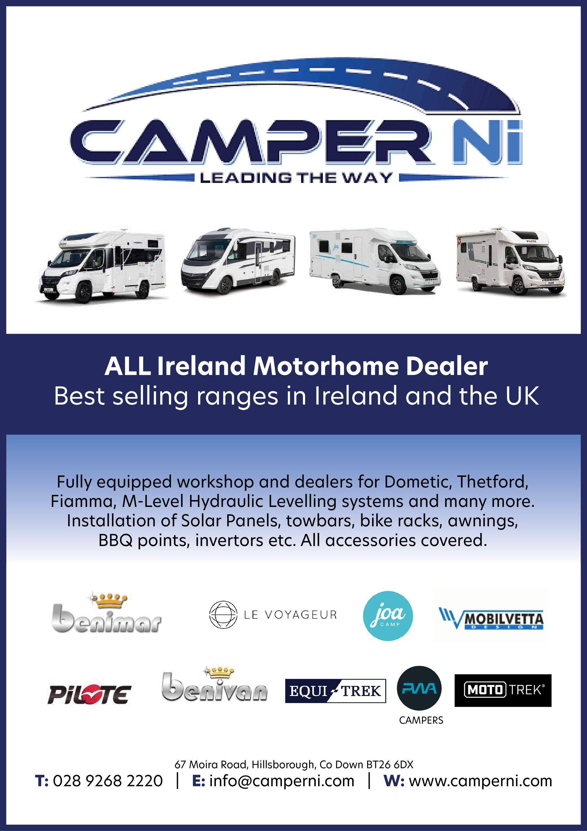 Camper Ni Camping Club Card by CampingNI members discount