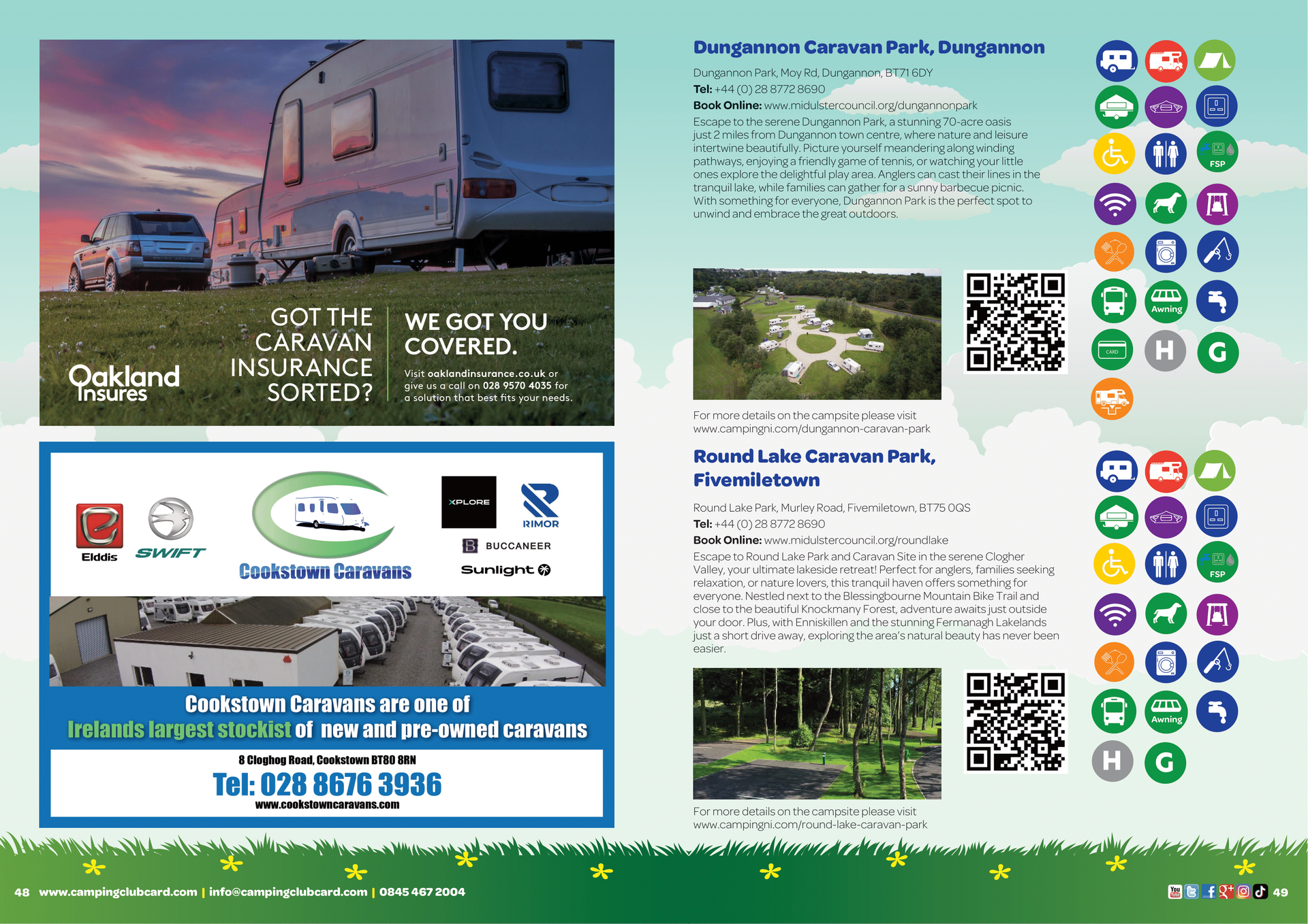 Camping Club Card by CampingNI Guide 2025 