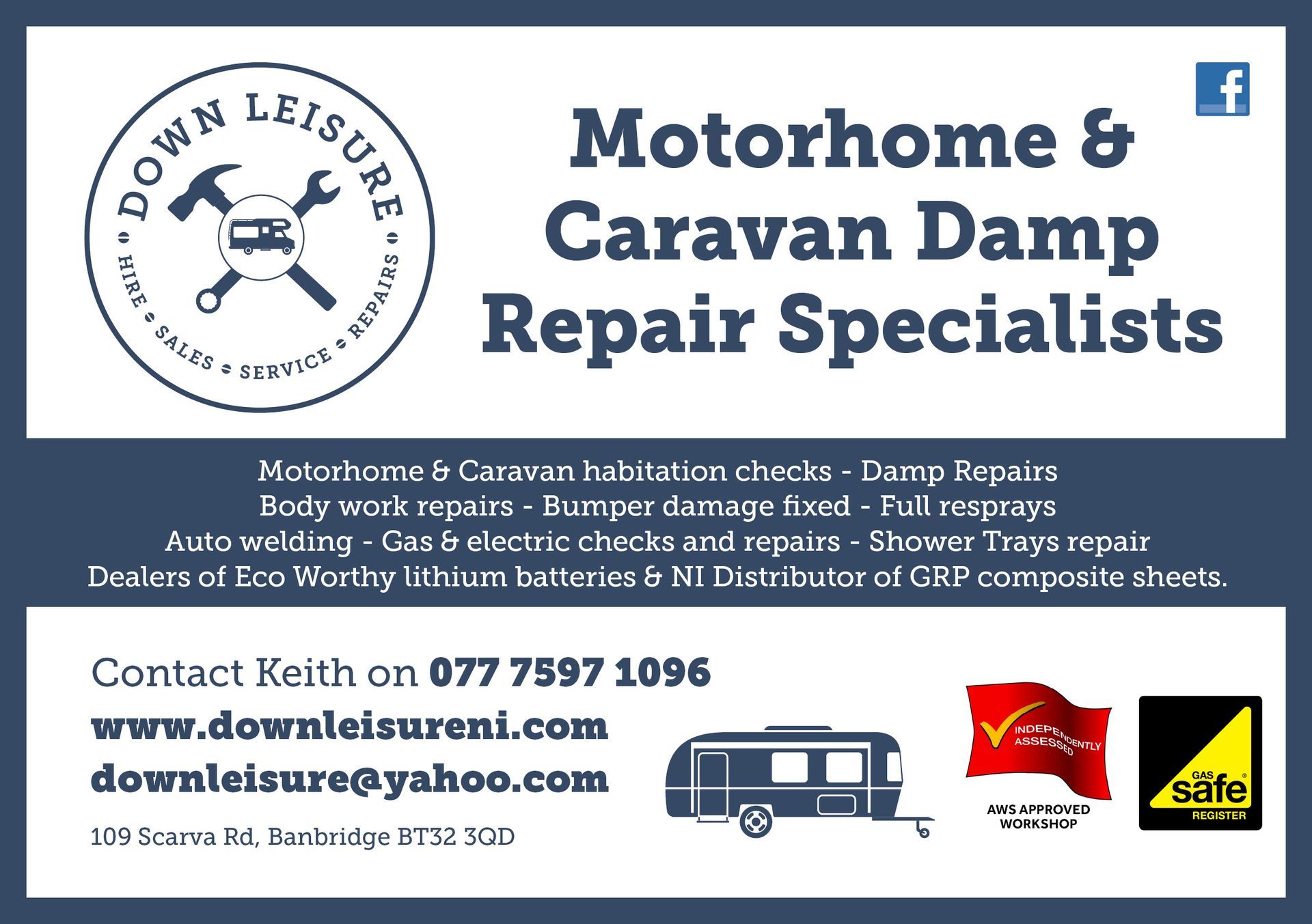Down Leisure - Camping Club Card by CampingNI