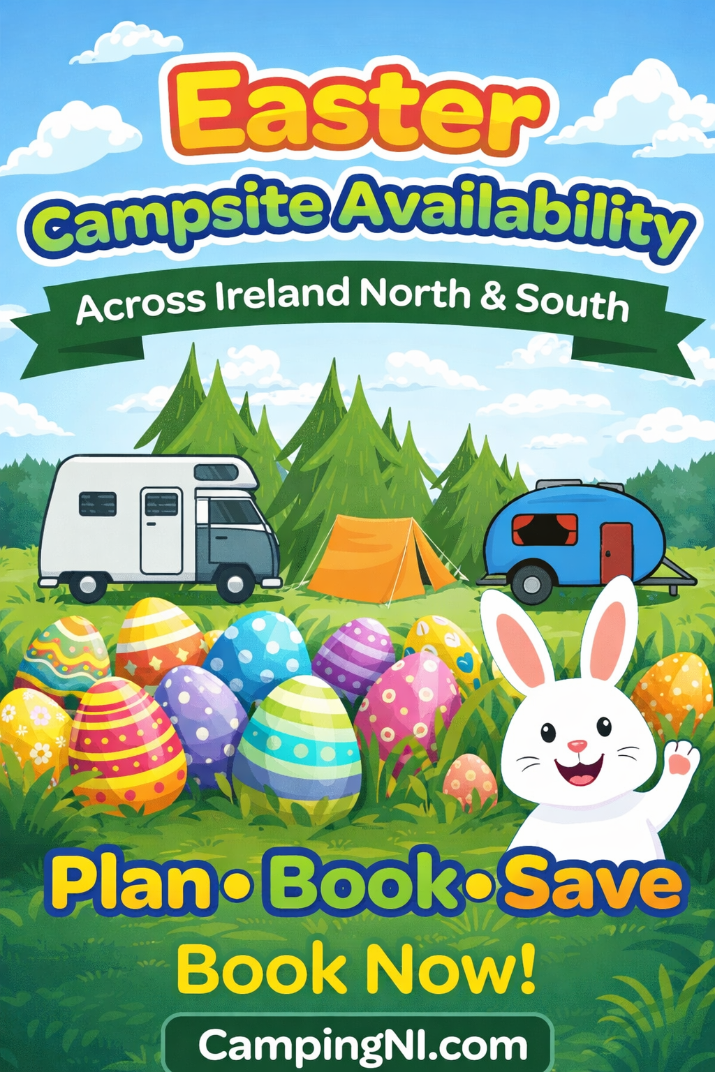 Easter availability Camping Club Card by CampingNI Easter availability Camping Club Card by CampingNI