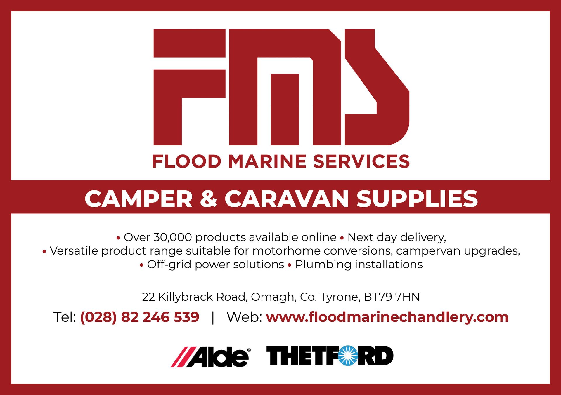 Flood Marine Supplies - Camping Club Card by CampingNI