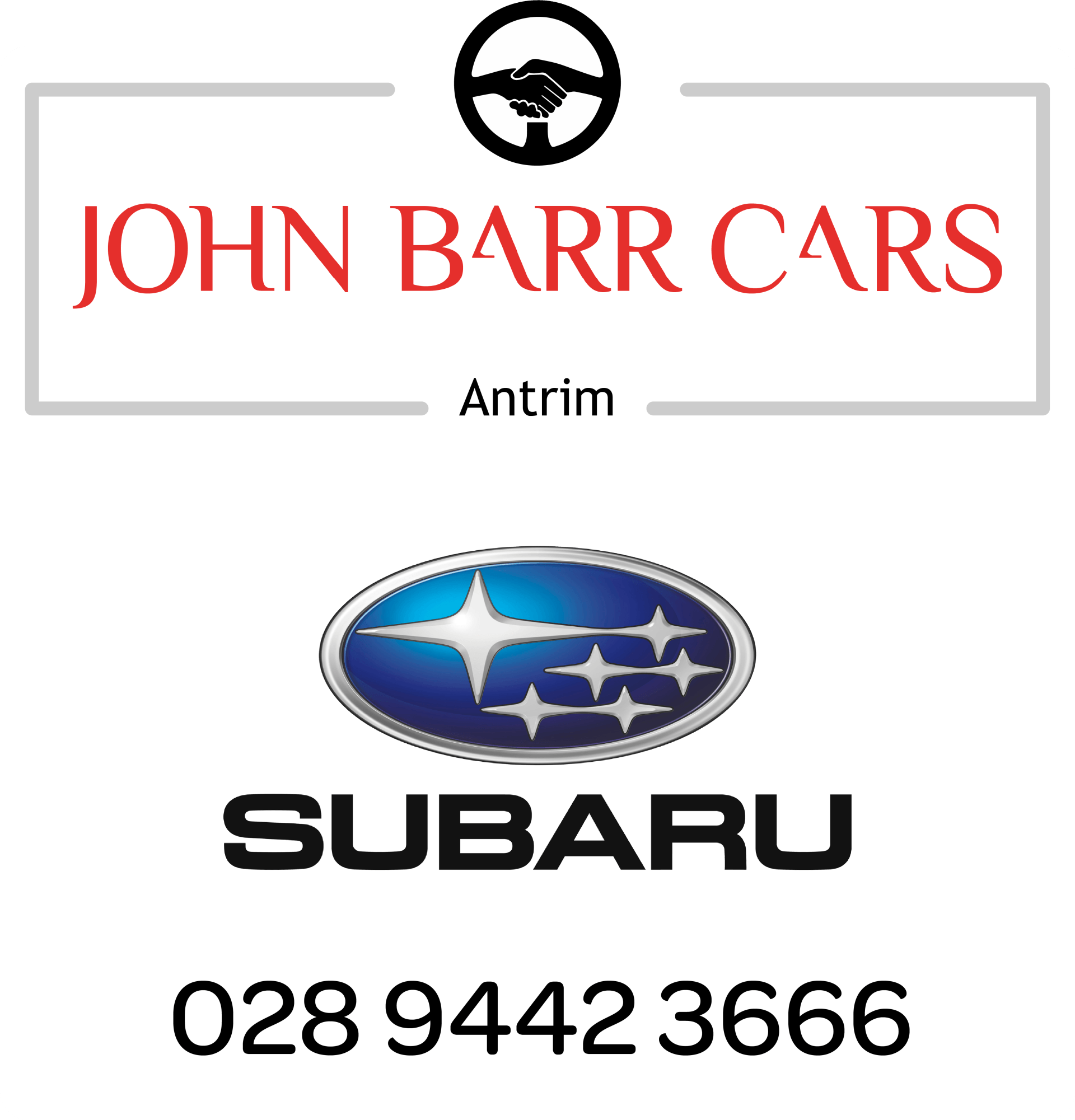 John Barr Cars Ltd Antrim sponsor CampingNI John Barr Cars Ltd Antrim sponsor CampingNI