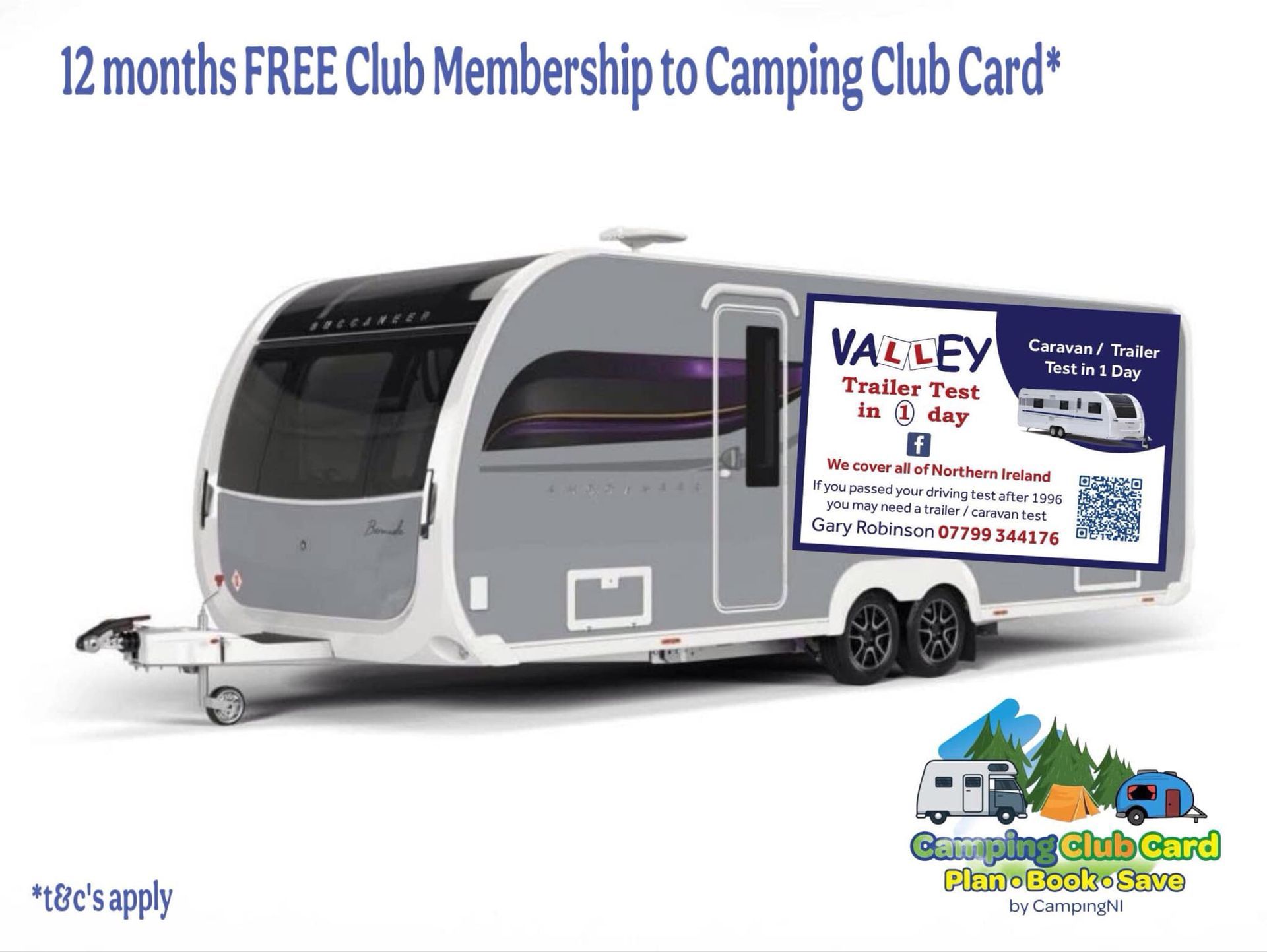 Free 12 months club membership - Camping Club Card