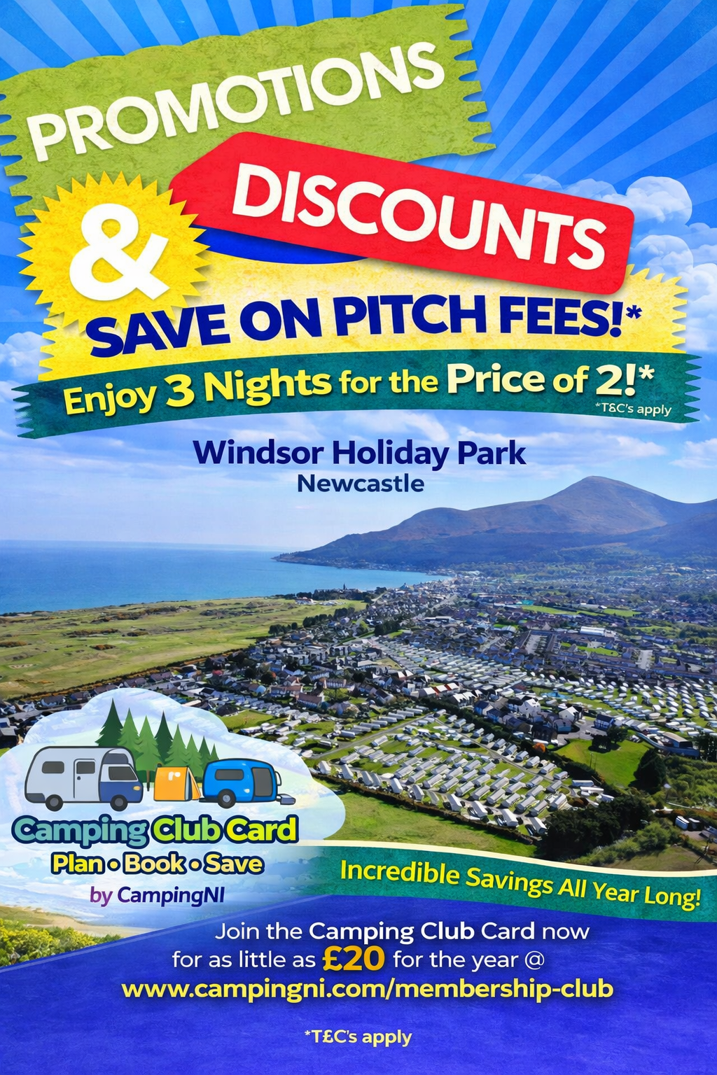 Windsor Holiday Park - Camping Club Card by CampingNI Windsor Holiday Park - Camping Club Card by CampingNI