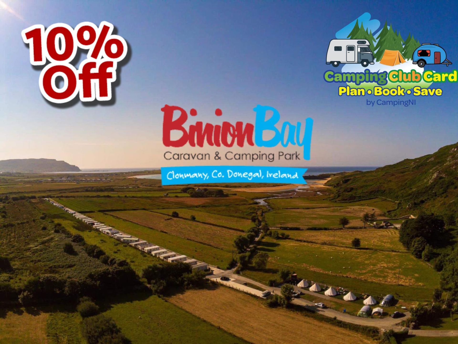 Binion Bay Caravan & Camping Facility Camping Club Card by CampingNI members discount