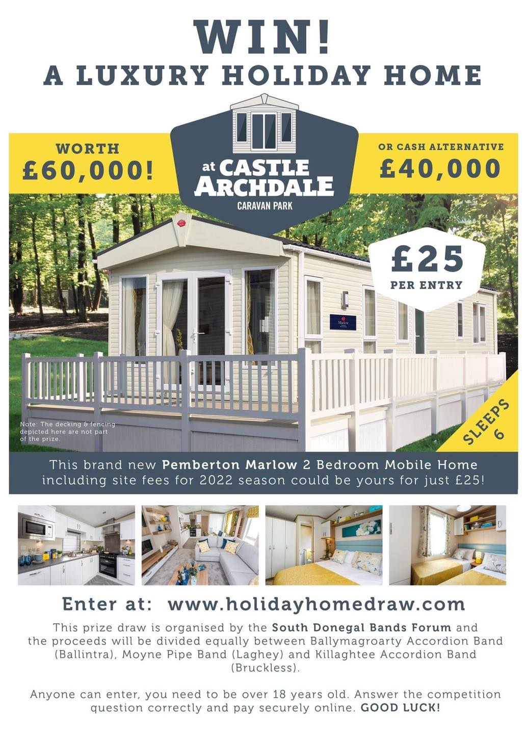 Win a holiday home worth £60,000 Win a holiday home worth £60,000