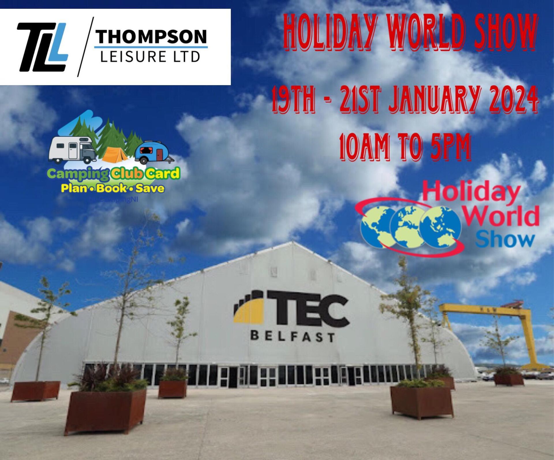 Holiday World Show Camping Club Card by CampingNI members discount
