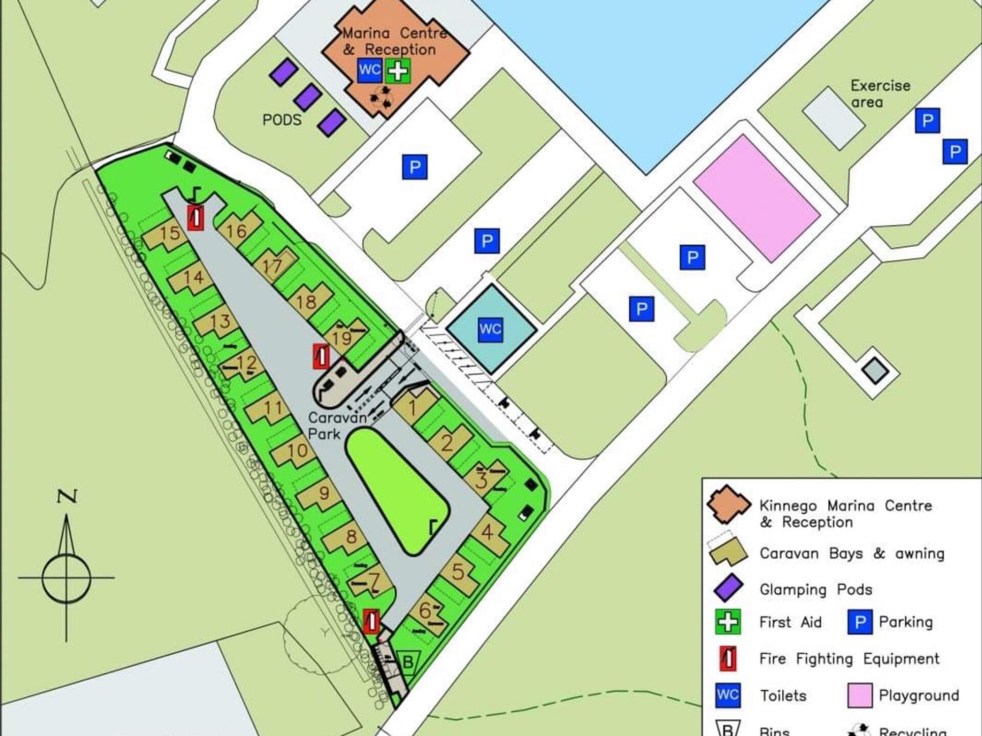 Kinnego Marina Site map CampingNI