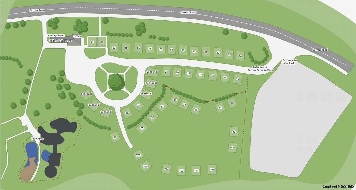 Curran Caravan Park Site Map