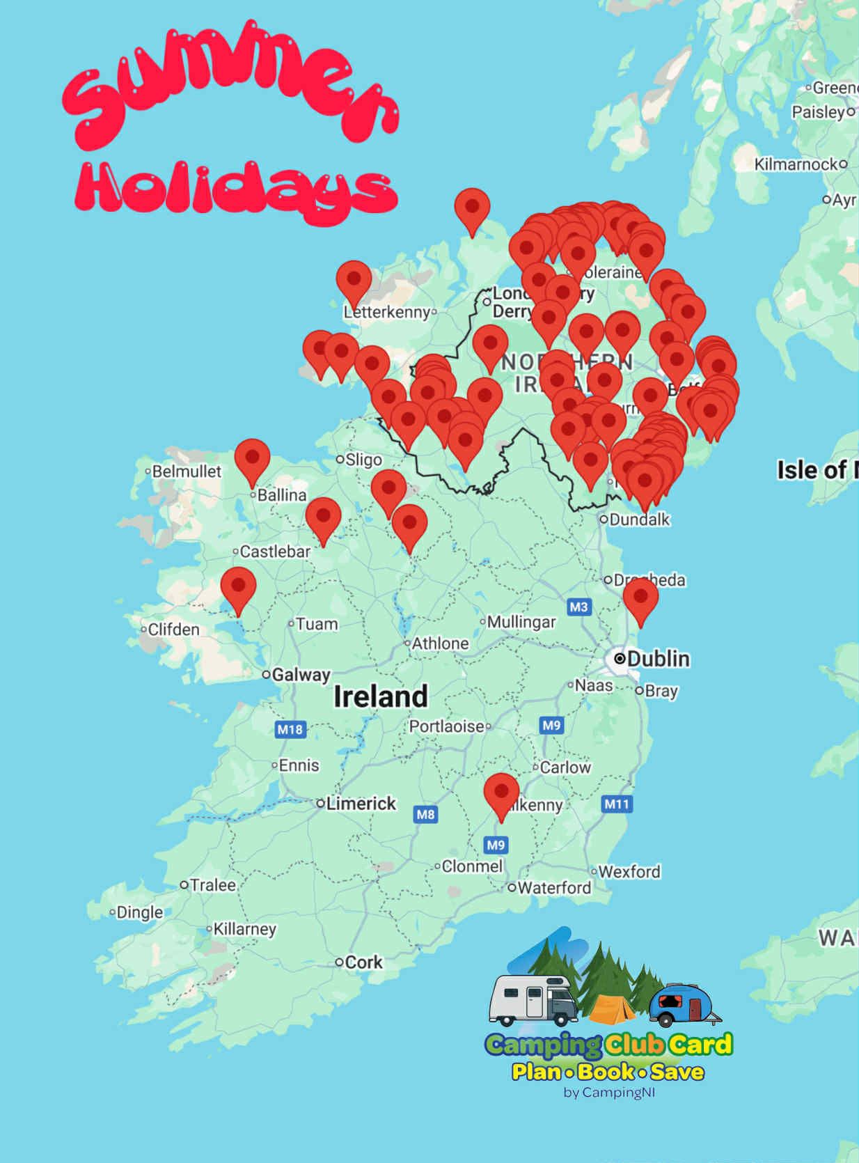 July Summer Holiday availability Camping Club Card by CampingNI July Summer Holiday availability Camping Club Card by CampingNI