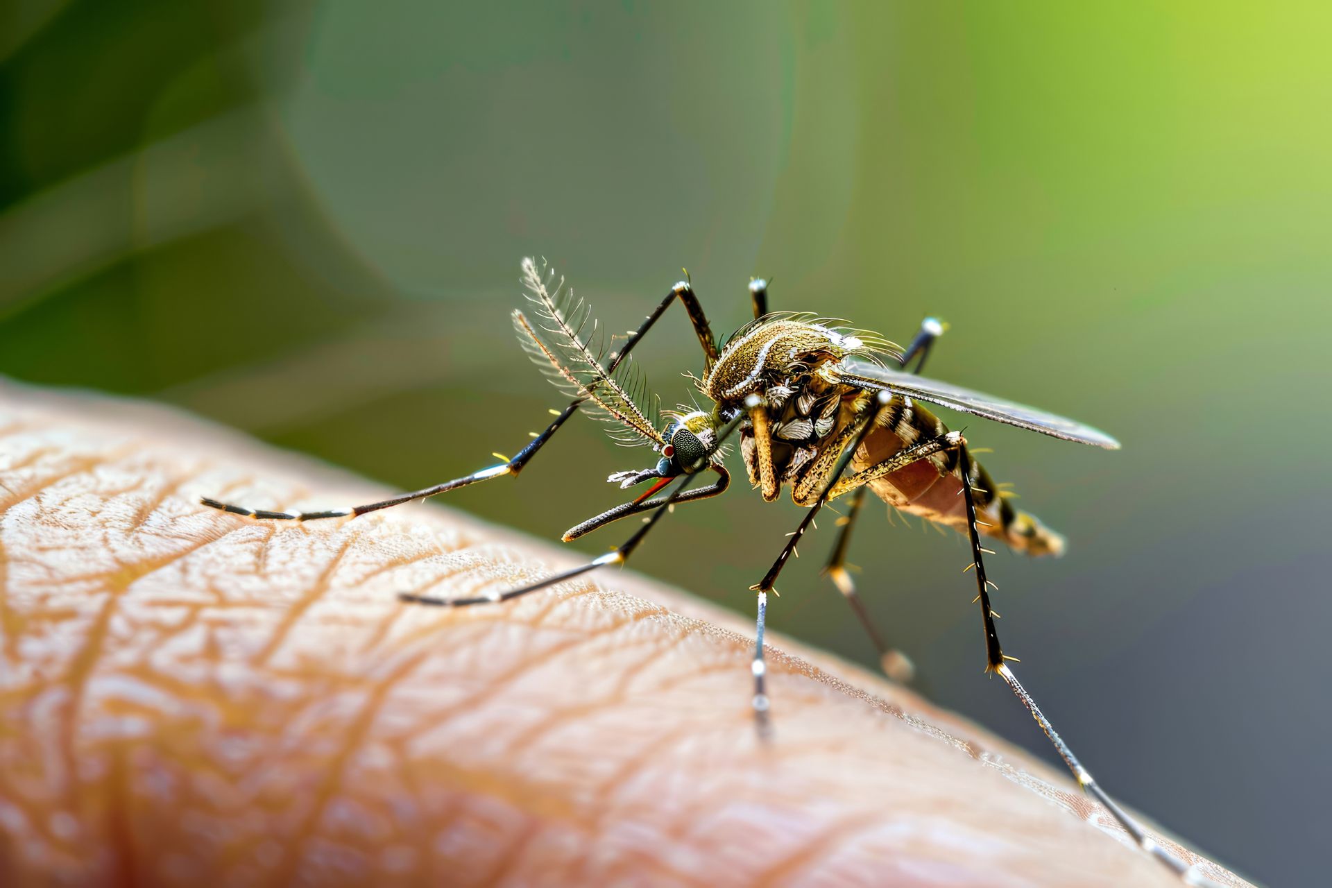 Mosquito in skin