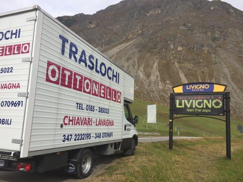 trasloco in zona di montagna