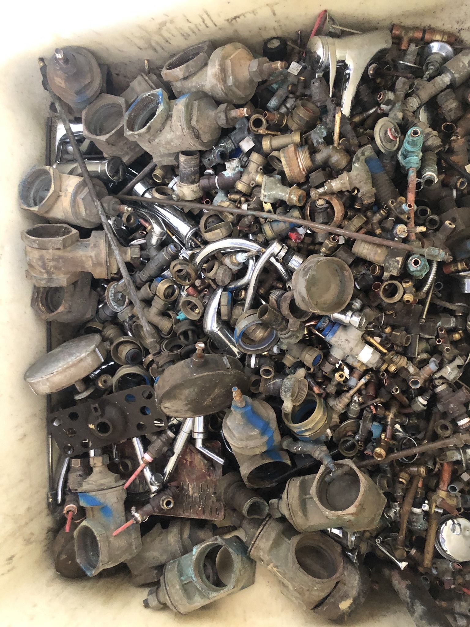 A Truck Bed Filled With Scrap Metal, Including Copper Wire — H&H Metal Recycling in Gympie, QLD