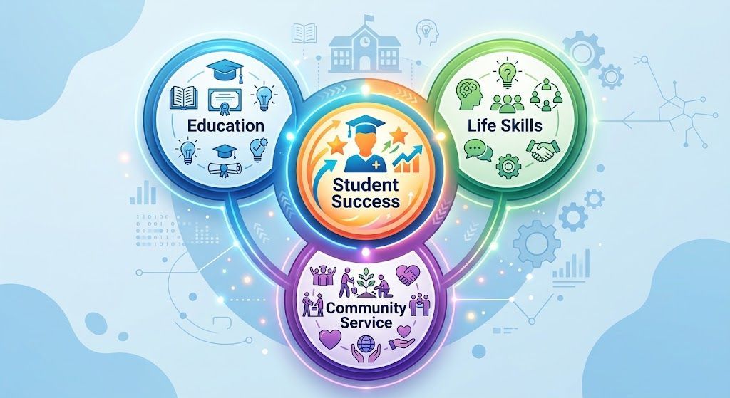 Infographic illustrating the core pillars of evidence-based youth programs.