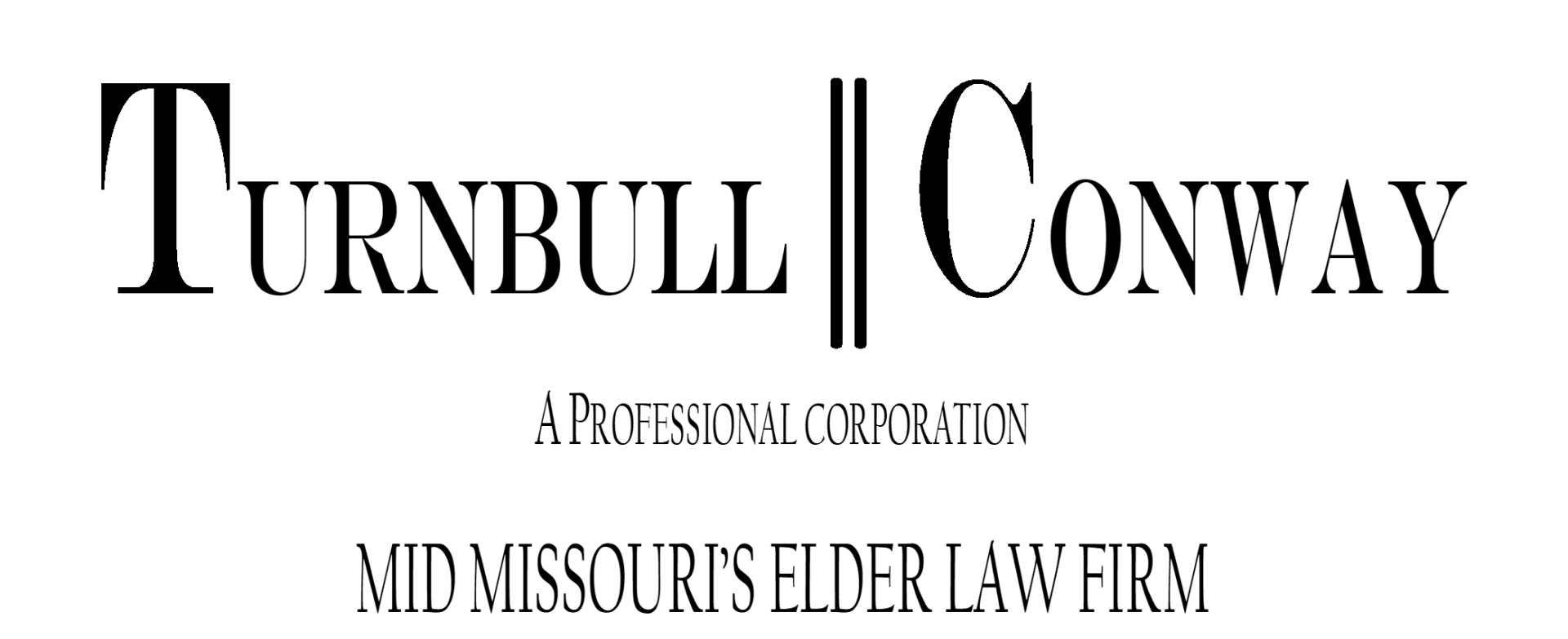 Turnbull Conway law firm logo with “A Professional Corporation” and “St. Louis Missouri’s Elder Law Firm”