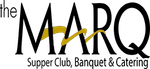 Marq Supper Club, Banquet & Catering logo in black and gold