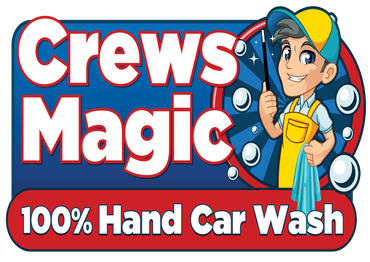 crews magic hand car wash logo