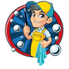 Crews Magic Car Wash carwashing person
