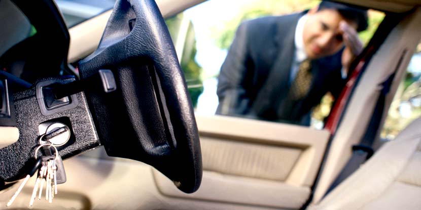 auto sleutel binnen vergeten