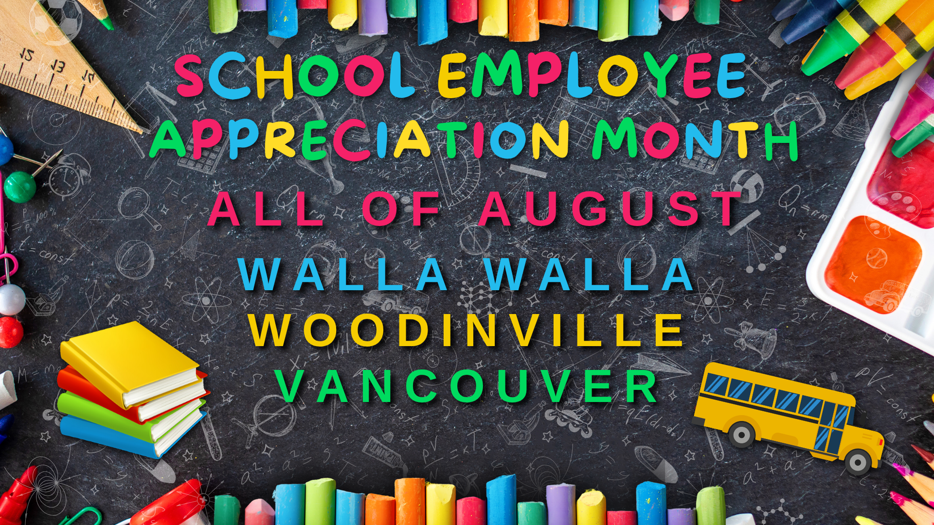 School Employee Appreciation Month is happening August in all three tasting rooms.