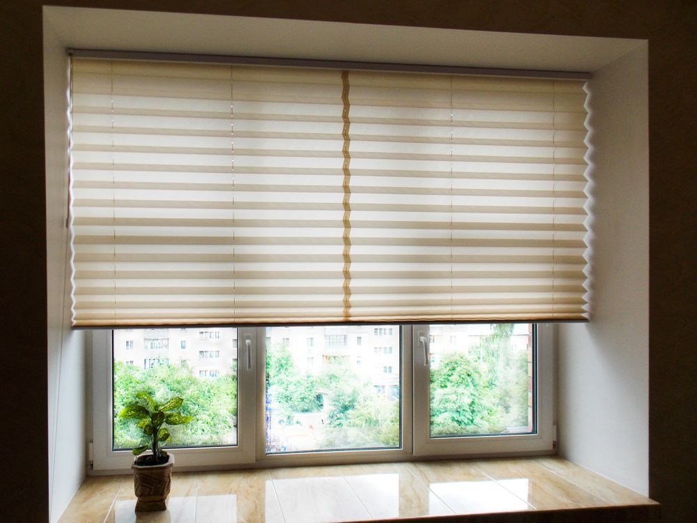 A Window With Blinds on It and a Potted Plant on the Window Sill — Blinds Awning installation in Bundaberg QLD