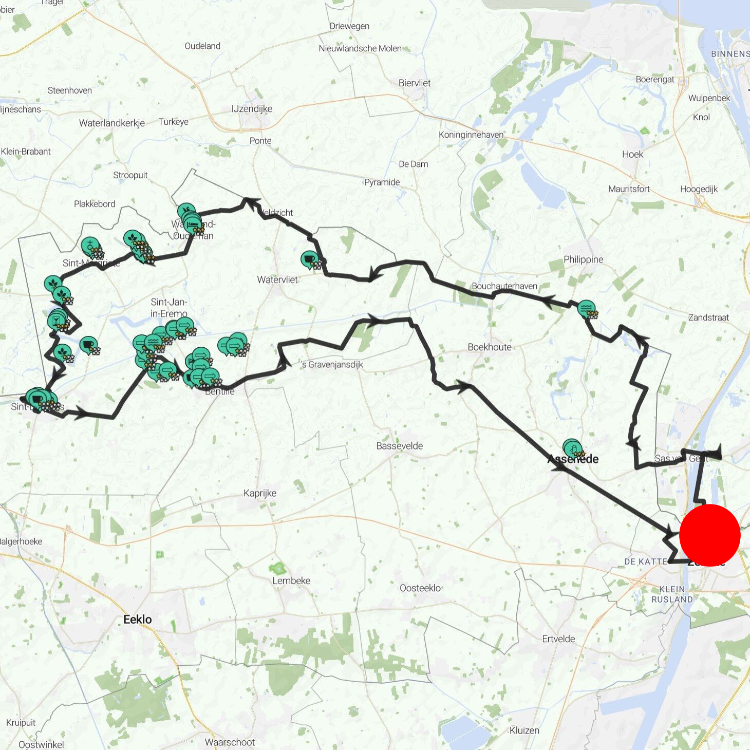 Meetjeslandse Kreken Fietsroute
